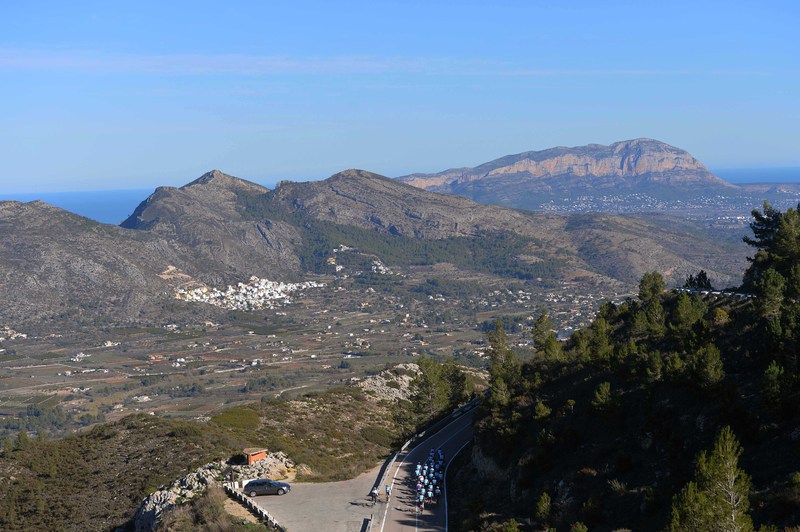 Etixx - Quick-Step Training Camp - Cycling: Team Etixx - Quick-Step 2015 
Illustration Illustratie / Peleton Peloton / Coll De Rates Mountains Montagnes Bergen / Landscape Paysage Landschap / 
Training Camp Entrainement / Equipe Ploeg /(c)Tim De Waele

