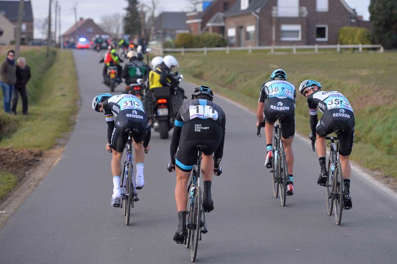 Omloop Het Nieuwsblad - Cycling: 70th Omloop Het Nieuwsblad 2015  
STANNARD Ian (GBR)/ BOONEN Tom (BEL)/ TERPSTRA Niki (NED)/ VANDENBERGH Stijn (BEL)/ 
Gent - Gent (200Km)/ 
Flanders Classics / (c) Tim De Waele
