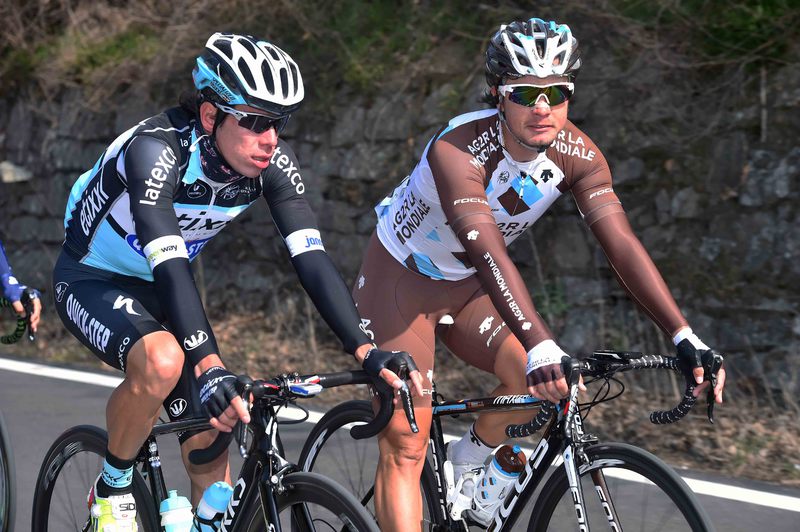 Tirreno-Adriatico - stage 4 - Cycling: 50th Tirreno - Adriatico 2015 / Stage 4 
URAN Rigoberto (COL)/ BETANCUR Carlos (COL)/ 
Indicatore (Arezzo) - Castelraimondo (226Km)/ 
Stage Rit /(c) Tim De Waele
