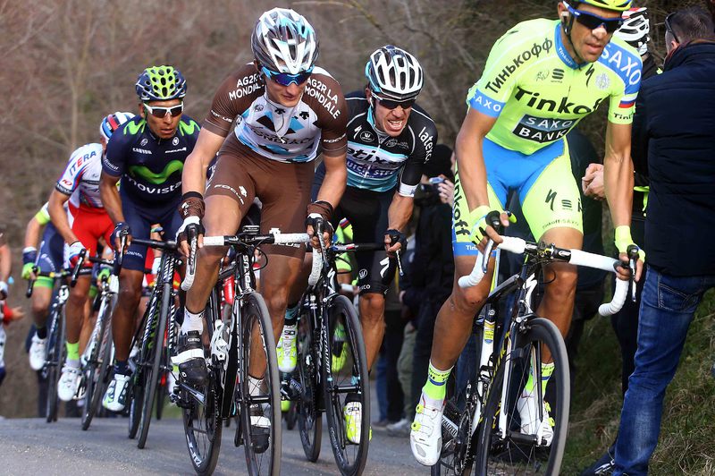Tirreno-Adriatico - stage 4 - Cycling: 50th Tirreno - Adriatico 2015 / Stage 4 
VUILLERMOZ Alexis (FRA)/ URAN Rigoberto (COL)/ 
Indicatore (Arezzo) - Castelraimondo (226Km)/ 
Stage Rit /(c) Tim De Waele
