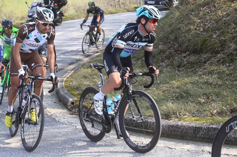 Tirreno-Adriatico - stage 4 - Cycling: 50th Tirreno - Adriatico 2015 / Stage 4 
CAVENDISH Mark (GBR)/ RIBLON Christophe (FRA)/ 
Indicatore (Arezzo) - Castelraimondo (226Km)/ 
Stage Rit /(c) Tim De Waele
