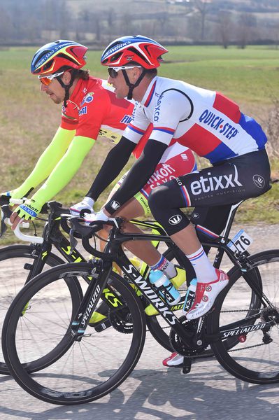 Tirreno-Adriatico - stage 4 - Cycling: 50th Tirreno - Adriatico 2015 / Stage 4 
STYBAR Zdenek (CZE)/ SAGAN Peter (SVK) Red Sprint Jersey / 
Indicatore (Arezzo) - Castelraimondo (226Km)/ 
Stage Rit /(c) Tim De Waele
