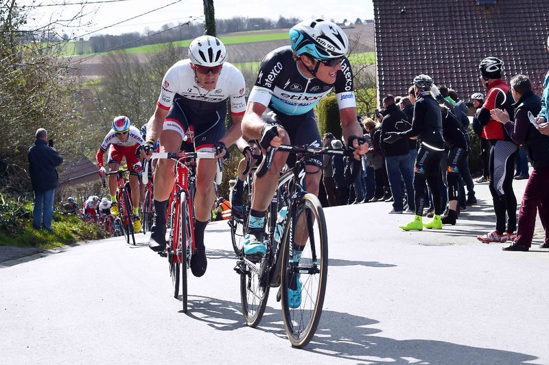 Driedaagse De Panne - Koksijde - stage 1 - Cycling: 39th 3 Days De Panne 2015 / Stage 1 
LAMPAERT Yves (BEL)/ STUYVEN Jasper (BEL)/ 
De Panne - Zottegem (201,6Km)/ 
Daagse Jours / Rit Etape / © Tim De Waele

