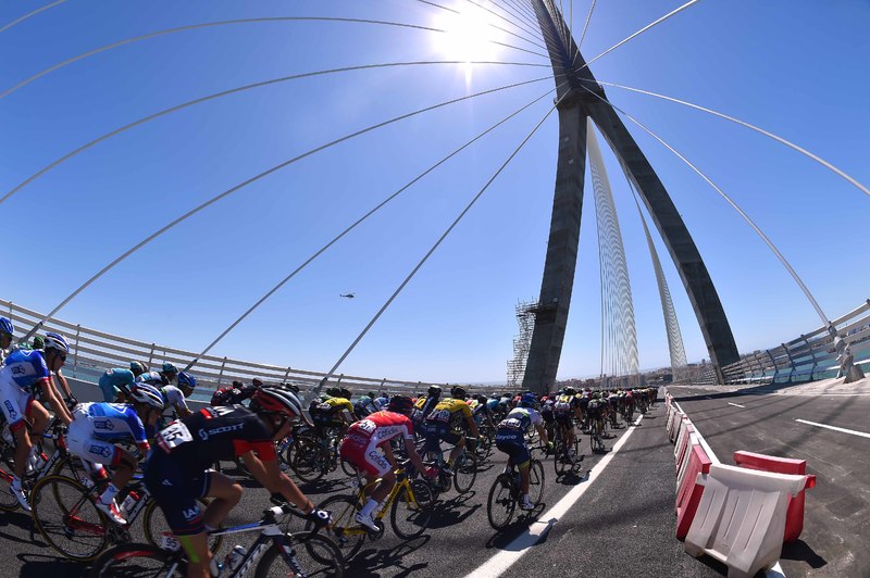 Vuelta a España - stage 4 - Cycling: 70th Tour of Spain 2015 / Stage 4
Illustration Illustratie/ Peloton Peleton/ Landscape Paysage/ Bridge Pont/
Estepona - Vejer de la Frontera (209.6Km)/
Vuelta Tour d'Espagne Ronde van Spanje / Etape Rit /(c) Tim De Waele
