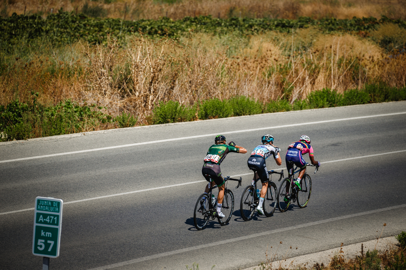 Etixx - Quick-Step animating La Vuelta - Stage 5: Rota - Alcala de Guadaira, 167.3 KM Photo: Iri Greco / BrakeThrough Media