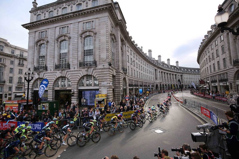 Tour of Britain - stage 8 - Cycling: 12th Tour of Britain 2015/ Stage 8
Illustration Illustratie / Regent Street / Peleton Peloton / Londen City Ville Stad / Landscape Paysage Landschap / 
London - London (86,8Km)/
Rit Etape / Tour of Britain / (c)Tim De Waele 