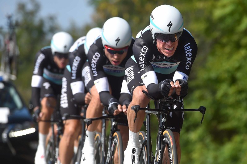 World Championships TTT - Cycling: Road World Championships 2015/ TTT Elite Men
Team ETIXX - QUICK STEP (BEL)/ BOONEN Tom (BEL)/ KWIATKOWSKI Michal (POL)/ LAMPAERT Yves (BEL)/ MARTIN Tony (GER)/ TERPSTRA Niki (NED)/ URAN URAN Rigoberto (COL)/
Richmond - Richmond (38.8Km)/
Team Tim