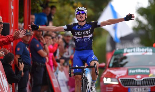 David De La Cruz leads the Vuelta a España after maiden pro win