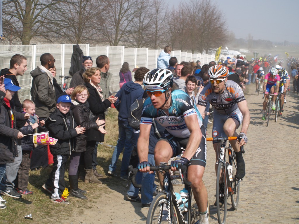 Paris-Roubaix 2013 : Sylvain Chavanel dans le Secteur N°10 (Mons-en-Pévèle)
