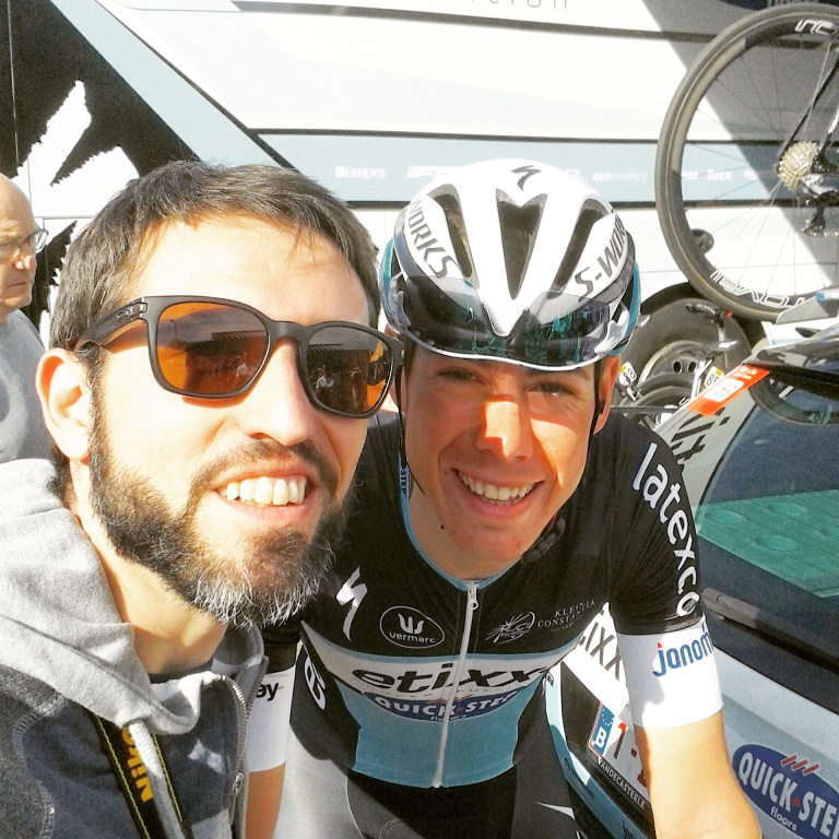Selfie with David de la Cruz. Stage 7 Volta a Catalunya 2015