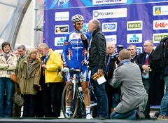 Tom Boonen at the start of Gent-Wevelgem 2011