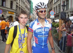 With Tom Boonen at the Tour de Pologne 2011
