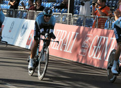 On the finish line of the World Championship 2013 in Florence Italy