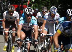 Tour de France 2012 - 10ème Étape : Sylvain Chavanel dans le Col du Grand Colombier