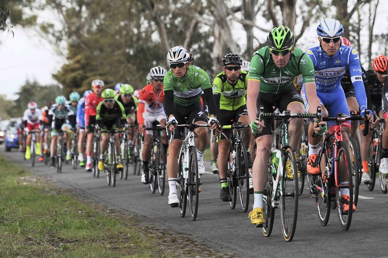 Volta ao Algarve - stage 5 - Cycling: 41th Volta Algarve 2015 / Stage 5
Michal KWIATKOWSKI (Pol) Green Jersey/ Illustration Illustratie/ Peloton Peleton/ Landscape Paysage/
Almodovar-Vilamoura (184,3Km)/Etape Rit/ Algarve/ (c) Tim De Waele
