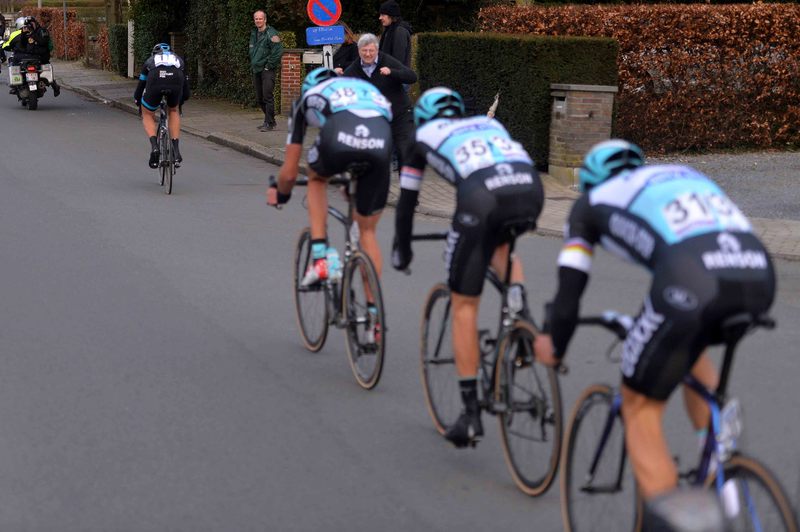 Omloop Het Nieuwsblad - Cycling: 70th Omloop Het Nieuwsblad 2015 
STANNARD Ian (GBR)/ BOONEN Tom (BEL)/ VANDENBERGH Stijn (BEL)/ TERPSTRA Niki (NED)/ 
Gent - Gent (200Km)/ 
Flanders Classics /(c) Tim De Waele
