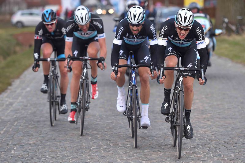 Omloop Het Nieuwsblad - Cycling: 70th Omloop Het Nieuwsblad 2015 
TERPSTRA Niki (NED)/ BOONEN Tom (BEL)/ VANDENBERGH Stijn (BEL)/ STANNARD Ian (GBR)/ 
Gent - Gent (200Km)/ 
Flanders Classics /(c) Tim De Waele

