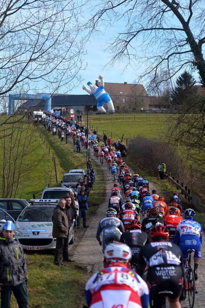 Omloop Het Nieuwsblad - Cycling: 70th Omloop Het Nieuwsblad 2015 
Illustratie / Peleton Peloton / HAAGHOEK / Landscape Paysage Landschap / 
Gent - Gent (200Km)/ 
Flanders Classics /(c) Tim De Waele
