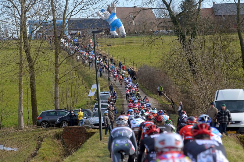Omloop Het Nieuwsblad - Cycling: 70th Omloop Het Nieuwsblad 2015 
Illustratie / Peleton Peloton / HAAGHOEK / Landscape Paysage Landschap / 
Gent - Gent (200Km)/ 
Flanders Classics /(c) Tim De Waele
