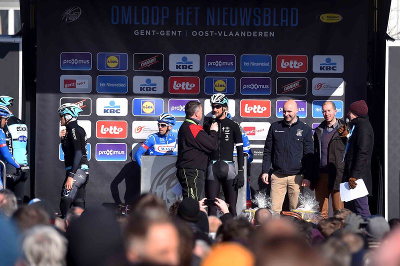 Omloop Het Nieuwsblad - Cycling: 70th Omloop Het Nieuwsblad 2015 
Podium / BOONEN Tom (BEL)/ 
Gent - Gent (200Km)/ 
Flanders Classics (c) Tim De Waele
