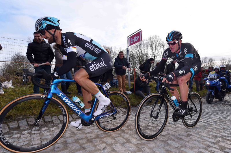 Omloop Het Nieuwsblad - Cycling: 70th Omloop Het Nieuwsblad 2015 
BOONEN Tom (BEL)/ STANNARD Ian (GBR)/  Molenberg / 
Gent - Gent (200Km)/ 
Flanders Classics /(c) Tim De Waele
