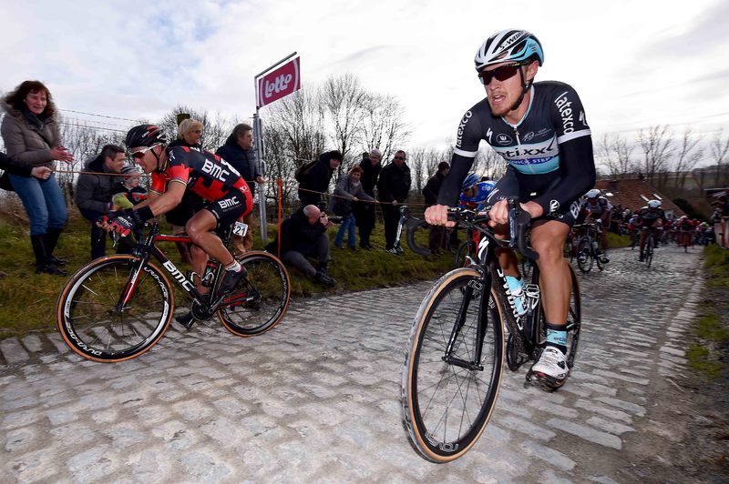 Omloop Het Nieuwsblad - Cycling: 70th Omloop Het Nieuwsblad 2015 
GILBERT Philippe (BEL)/ TRENTIN Matteo (ITA)/  Molenberg / 
Gent - Gent (200Km)/ 
Flanders Classics /(c) Tim De Waele

