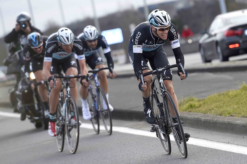 Omloop Het Nieuwsblad - Cycling: 70th Omloop Het Nieuwsblad 2015  
TERPSTRA Niki (NED)/ BOONEN Tom (BEL)/ STANNARD Ian (GBR)/ VANDENBERGH Stijn (BEL)/ 
Gent - Gent (200Km)/ 
Flanders Classics pool VKA/ (c) Tim De Waele
