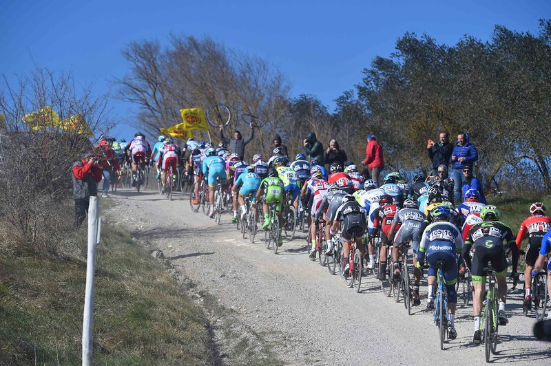 Strade Bianche - Cycling: 9th Strade Bianche 2015  
Illustration Illustratie / Peleton Peloton / Landscape Paysage Landschap / 
San Gimignano- Siena (200Km)
Eroica (c) Tim De Waele

