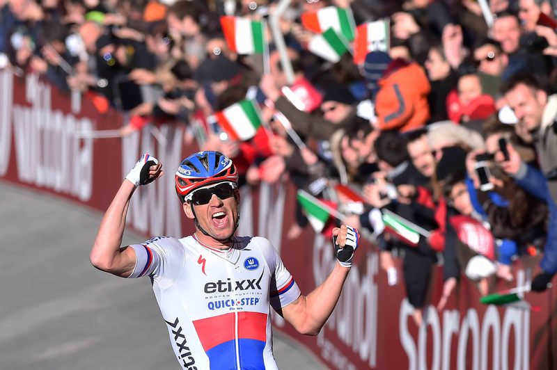 Strade Bianche - Cycling: 9th Strade Bianche 2015  
Arrival / Zdenek STYBAR (Cze) Celebration Joie Vreugde / 
San Gimignano- Siena (200Km)
Eroica (c) Tim De Waele
