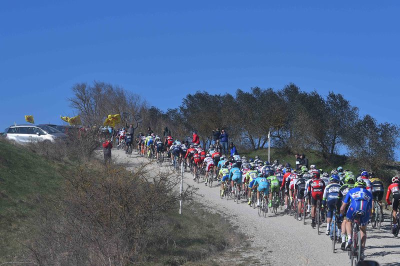 Strade Bianche - Cycling: 9th Strade Bianche 2015  
Illustration Illustratie / Peleton Peloton / Landscape Paysage Landschap / 
San Gimignano- Siena (200Km)
Eroica (c) Tim De Waele
