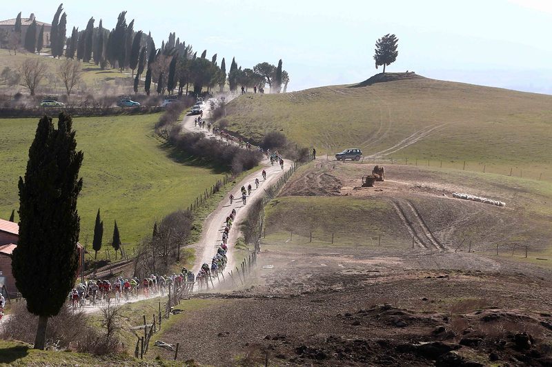 Strade Bianche - Cycling: 9th Strade Bianche 2015  
Illustration Illustratie / Peleton Peloton / Landscape Paysage Landschap / 
San Gimignano- Siena (200Km)
Eroica (c) Tim De Waele
