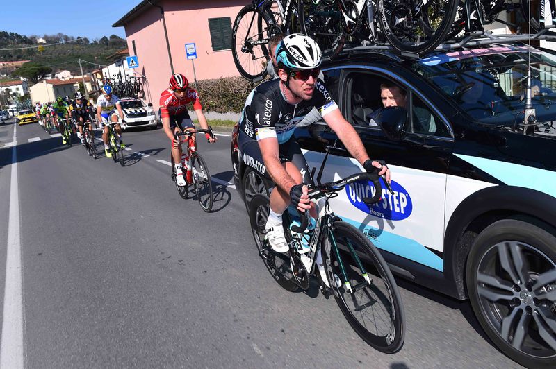 Tirreno-Adriatico - stage 2 - Cycling: 50th Tirreno - Adriatico 2015 / Stage 2 
CAVENDISH Mark (GBR)/ ALDAG Rolf (GER) Sportive Manager / 
Camaiore - Cascina (153Km)/ 
Stage Rit /(c) Tim De Waele
