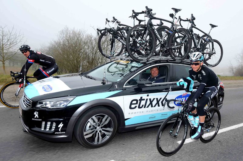 Paris-Nice - stage 4 - Cycling: 73th Paris - Nice 2015 / Stage 4/
ALAPHILIPPE Julian (Fra) / Car Voiture Auto Etixx Quickstep / Wilfried PEETERS (Bel) Sportsdirector/
Varennes-sur-Allier - Croix de Chabouret (204Km)/ 
PN Etape Rit Parijs /(c) Tim De Waele
