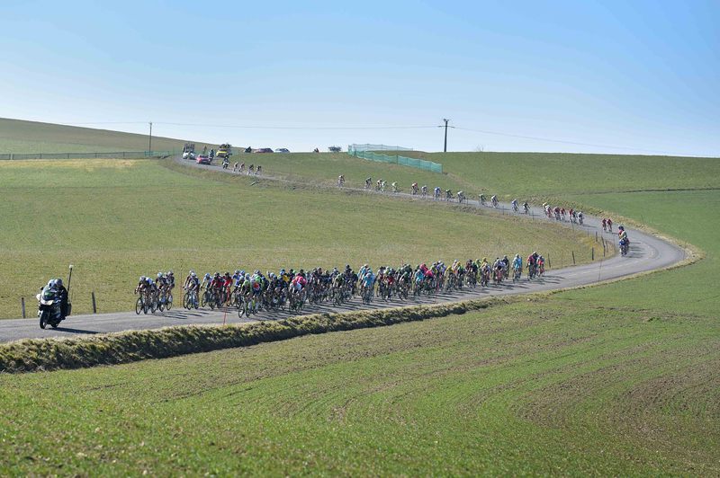 Paris-Nice - stage 4 - Cycling: 73th Paris - Nice 2015 / Stage 4/
Illustration Illustratie Landscape Paysage Landschap Peleton Peloton/
Varennes-sur-Allier - Croix de Chabouret (204Km)/ 
PN Etape Rit Parijs /(c) Tim De Waele
