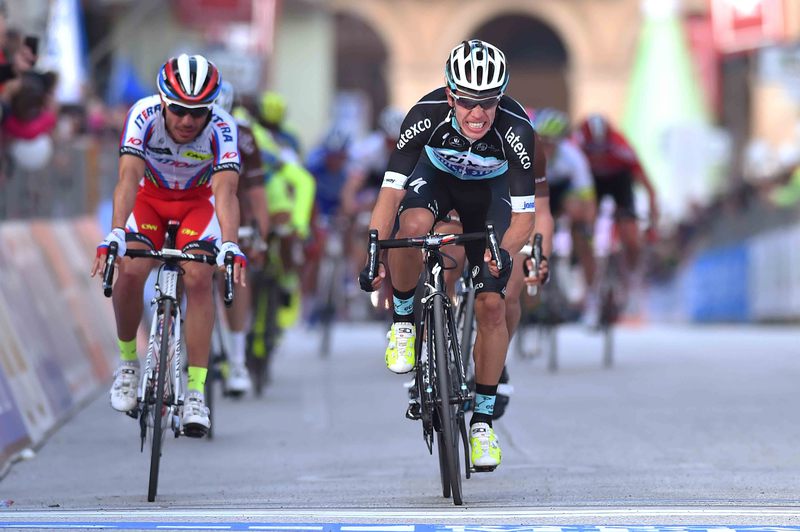 Tirreno-Adriatico - stage 4 - Cycling: 50th Tirreno - Adriatico 2015 / Stage 4 
Arrival / RODRIGUEZ Joaquin (ESP)/ URAN Rigoberto (COL)/ 
Indicatore (Arezzo) - Castelraimondo (226Km)/ 
Stage Rit /(c) Tim De Waele
