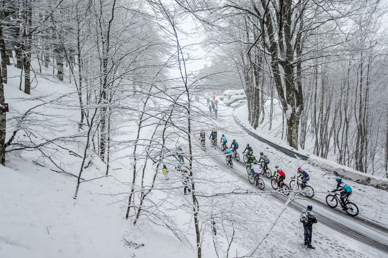 Tirreno-Adriatico - snow on the Terminillo  - Photo: Iri Greco / BrakeThrough Media