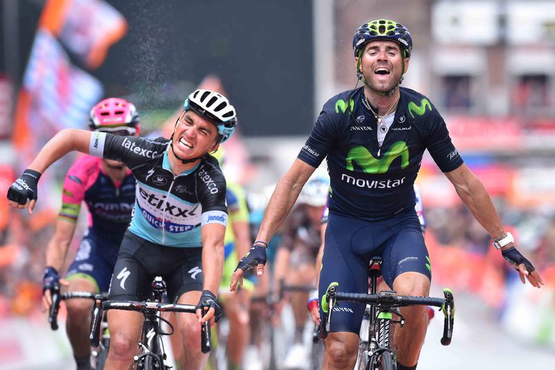 Liege - Bastogne - Liege - Cycling: 101th Liege - Bastogne - Liege 2015
Arrival/ Alejandro VALVERDE (Esp) Celebration Joie Vreugde/
Liege - Ans (253Km)
Luik - Bastenaken - Luik LBL / © Tim De Waele
