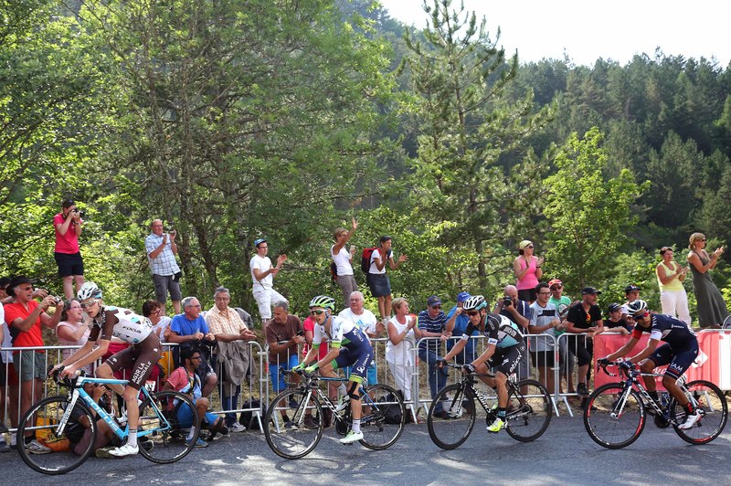 Tour de France - stage 14 - Cycling: 102nd Tour de France / Stage 14 
BARDET Romain (FRA)/ YATES Simon (GBR)/ URAN Rigoberto (COL)/ PANTANO Jarlinson (COL)/ 
Rodez - Mende (178,5km)/ 
Ronde van Frankrijk TDF / Etape Rit /©Tim De Waele

