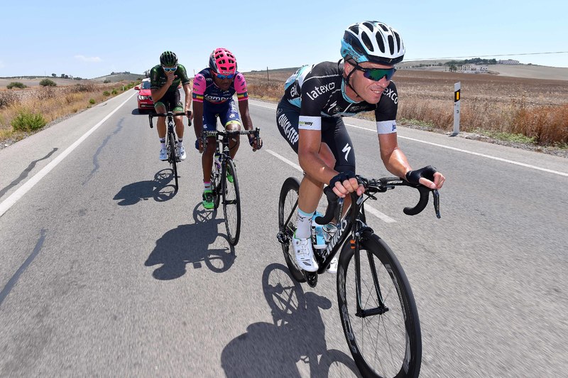 Vuelta a España - stage 5 - Cycling: 70th Tour of Spain 2015 / Stage 5
KEISSE Iljo (BEL)/ GRMAY Tsgabu (ETH)/ DUCHESNE Antoine (CAN)/   Escape/
Rota - Alcala de Guadaira (167,3Km)/
Rit Etappe / Vuelta Tour d'Espagne Ronde van Spanje /(c)Tim De Waele 