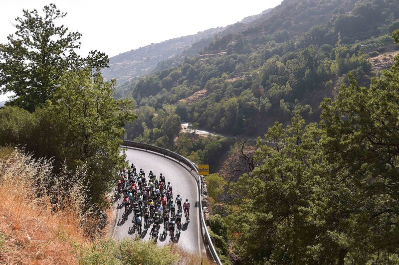 Vuelta a España - stage 7 - Cycling: 70th Tour of Spain 2015 / Stage 7
Illustration Illustratie/ Peloton Peleton/ Landscape Paysage/ Mountains Montagnes Bergen/ 
Jodar-La Alpujarra (191.1Km)/ Alto de Capileira 1565m/ 
Rit Etappe / Vuelta Tour d'Espagne Ronde van Spanje /(c)Tim De Wa