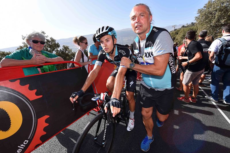 Vuelta a España - stage 7 - Cycling: 70th Tour of Spain 2015 / Stage 7
Arrival/ BRAMBILLA Gianluca (ITA)/ 
Jodar-La Alpujarra (191.1Km)/ Alto de Capileira 1565m/ 
Rit Etappe / Vuelta Tour d'Espagne Ronde van Spanje /(c)Tim De Waele 