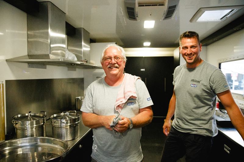 In the kitchen @ La Vuelta - Stage 6: Cordoba - Sierra de Cazorla, 200.3 KM Photo: Iri Greco / BrakeThrough Media