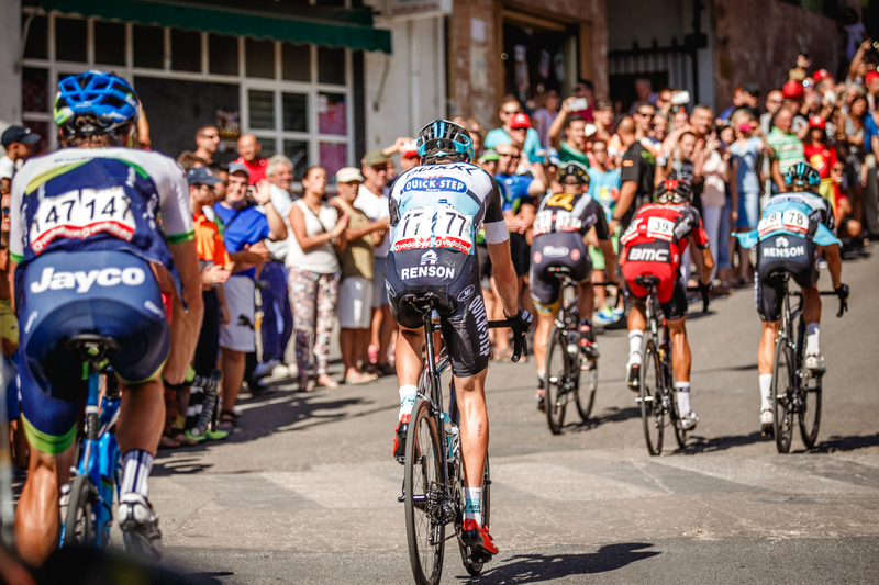 Etixx - Quick-Step animating La Vuelta - Stage 6: Cordoba - Sierra de Cazorla, 200.3 KM Photo: Iri Greco / BrakeThrough Media