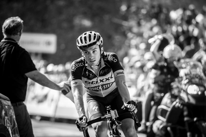 Etixx - Quick-Step animating La Vuelta - Stage 7: Jodar - La Alpujarra 191.1 km Photo: Jim Fryer / BrakeThrough Media