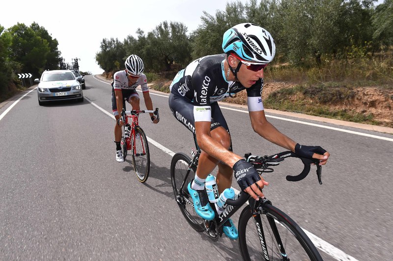 Vuelta a España - stage 10 - Cycling: 70th Tour of Spain 2015 / Stage 10
VERONA Carlos (ESP)/ ZOIDL Riccardo (AUT)/  Escape
Valencia - Borja (146,6Km)
Rit Etappe / Vuelta Tour d'Espagne Ronde van Spanje /(c)Tim De Waele 