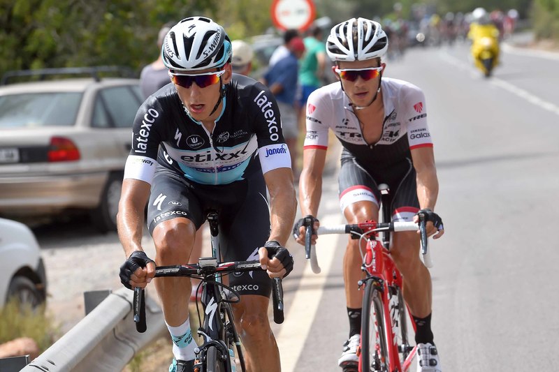 Vuelta a España - stage 10 - Cycling: 70th Tour of Spain 2015 / Stage 10
VERONA Carlos (ESP)/ ZOIDL Riccardo (AUT)/  Escape
Valencia - Borja (146,6Km)
Rit Etappe / Vuelta Tour d'Espagne Ronde van Spanje /(c)Tim De Waele 