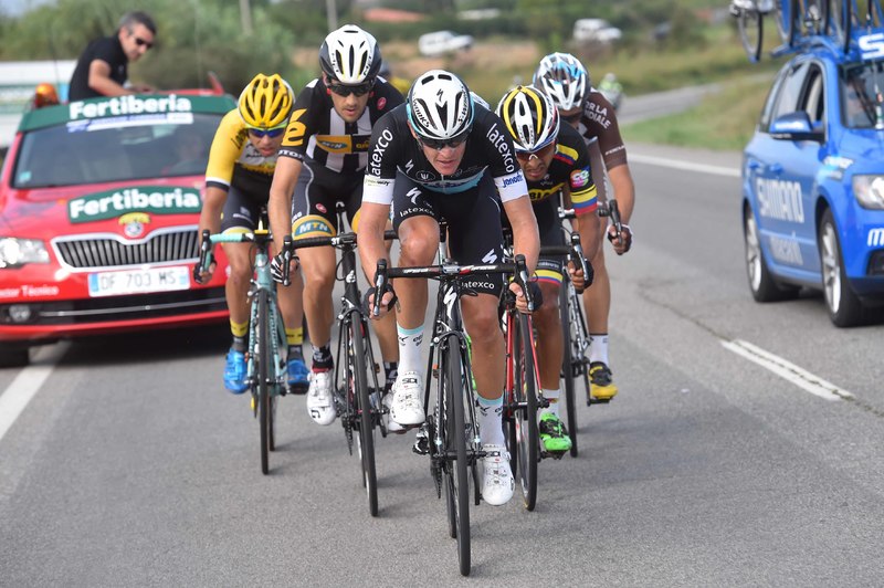 Vuelta a España - stage 12 - Cycling: 70th Tour of Spain 2015 / Stage 12
BOUET Maxime (FRA)/ LINDEMAN Bert-Jan (NED)/ RUBIANO Miguel Angel (COL)/ VENTER Jaco (RSA)/ 
Escaldes-Engordany - Lleida (173Km)/
Rit Etape / Vuelta Tour d'Espagne Ronde van Spanje /(c)Tim De Waele 