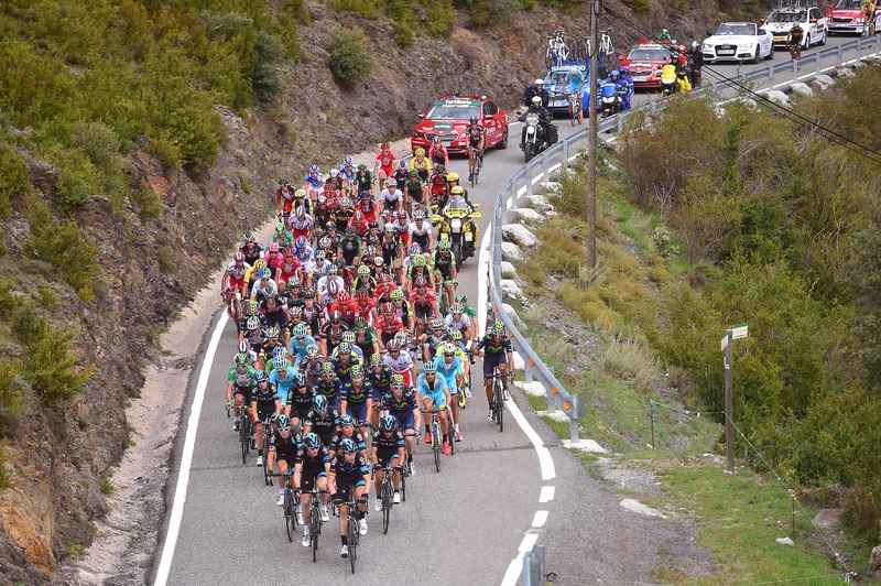 Vuelta a España - stage 11 - Cycling: 70th Tour of Spain 2015 / Stage 11 
Peleton Peloton / Illustration Illustratie / Collada De Ma Gallina (1905m)/ 
Andorra La Vella - Cortals d'Encamp 2095m (138km)/ 
Rit Etape / Vuelta Tour d'Espagne Ronde van Spanje /(c)Tim De Waele 