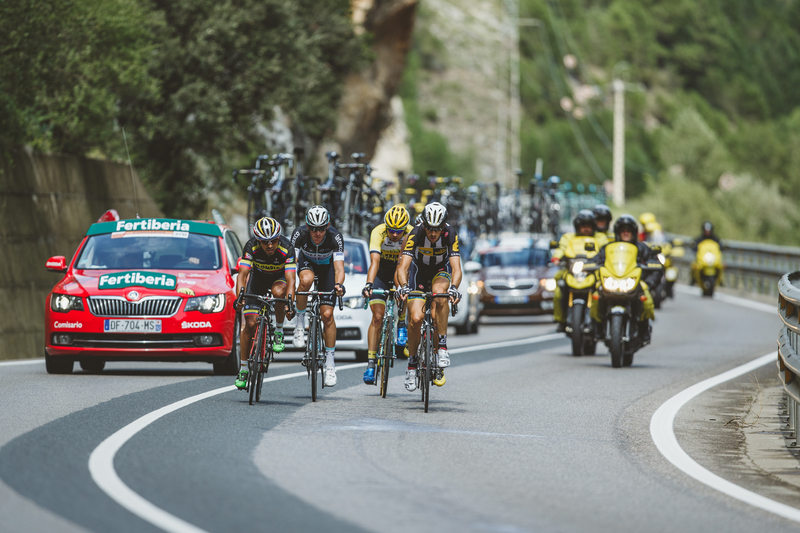 Etixx - Quick-Step keeps animating Vuelta - Stage 12: Andorra - Lleida 173 km Photo: Jim Fryer / BrakeThrough Media