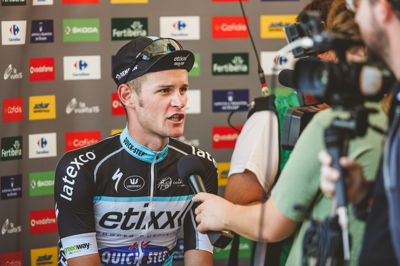 Etixx - Quick-Step keeps animating Vuelta - Stage 12: Andorra - Lleida 173 km Photo: Jim Fryer / BrakeThrough Media